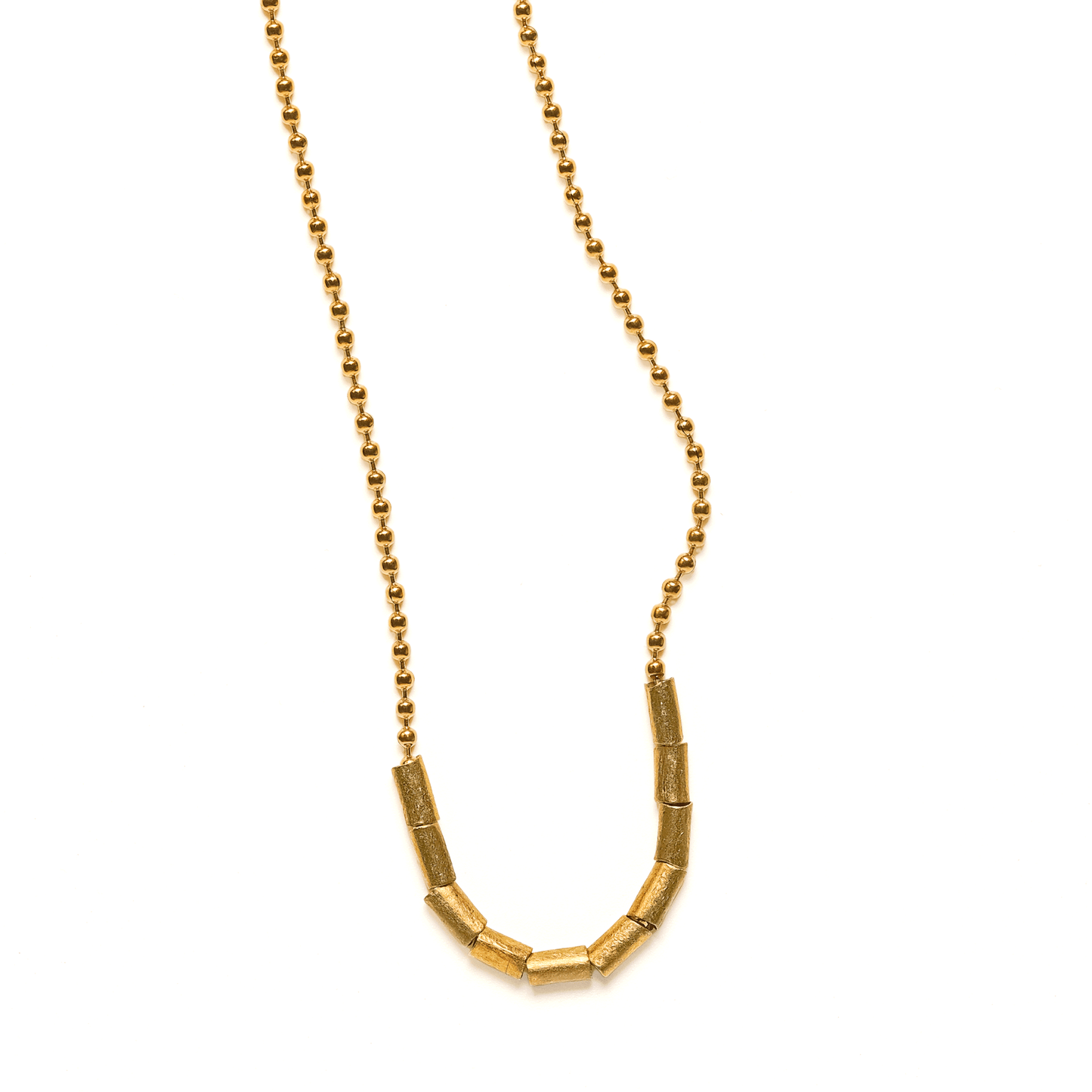 Down to Brass (Tacks) Necklace - 25"