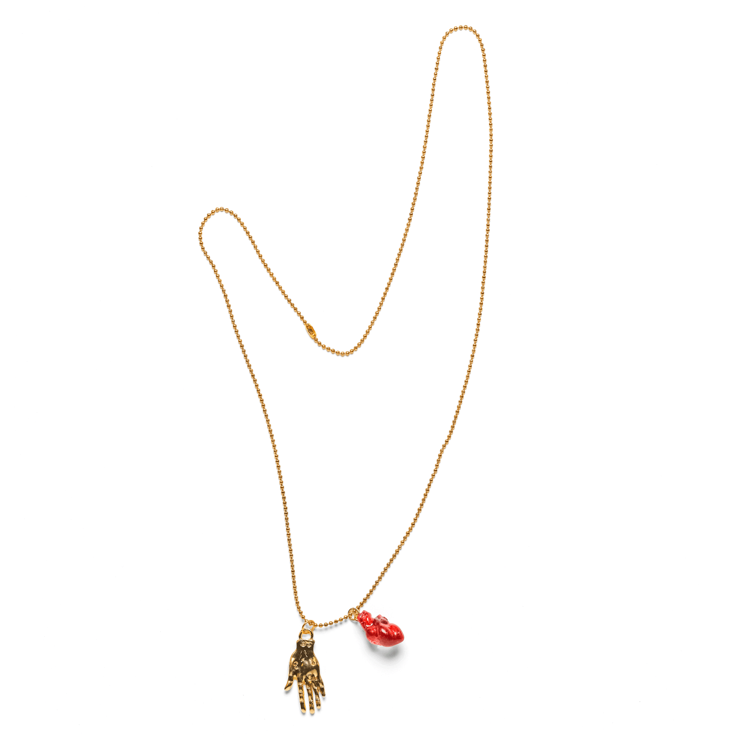 Hand on Heart Necklace - 24"