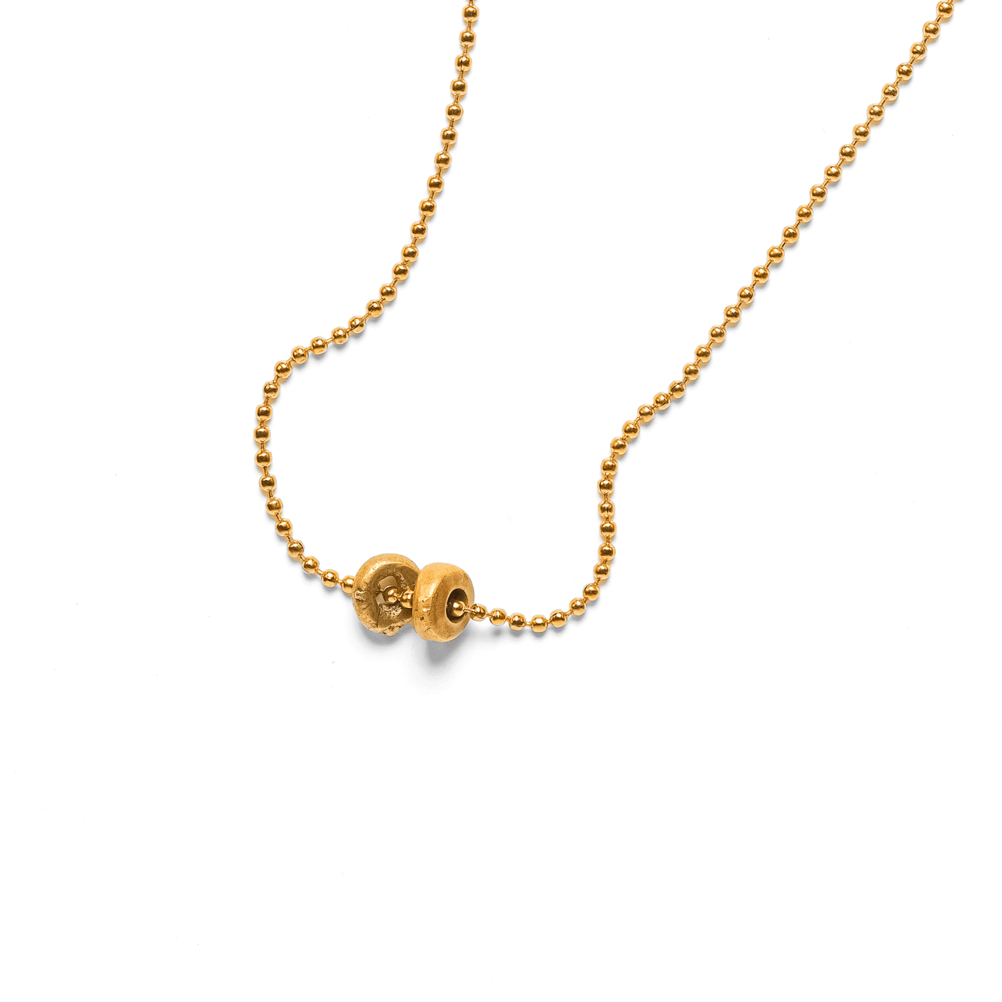 Brass Buddies Necklace - 22"
