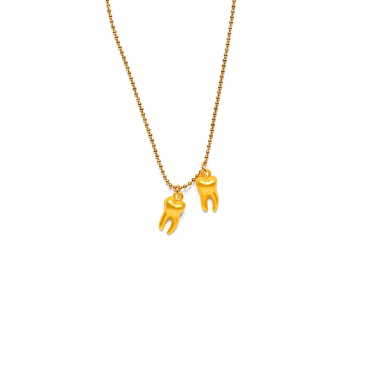 Golden Chompers Necklace